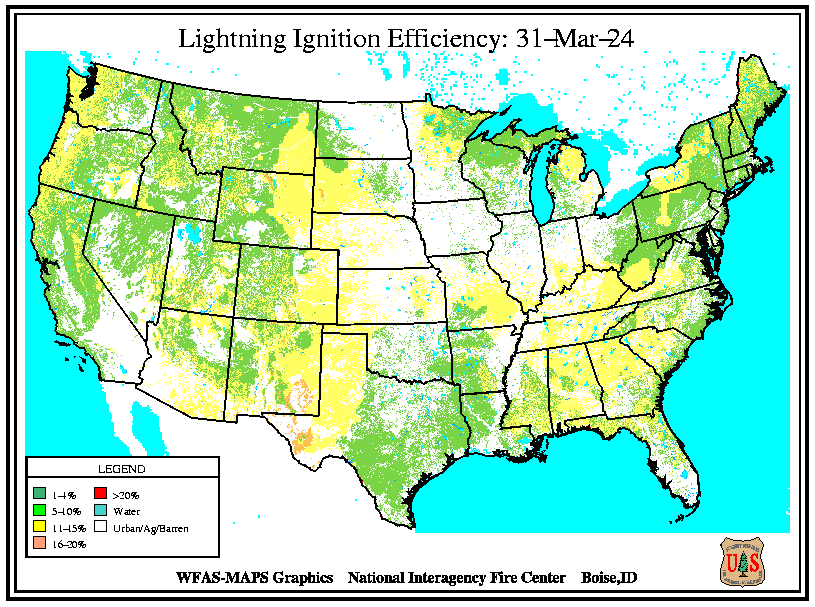 Lightning Efficiency Map